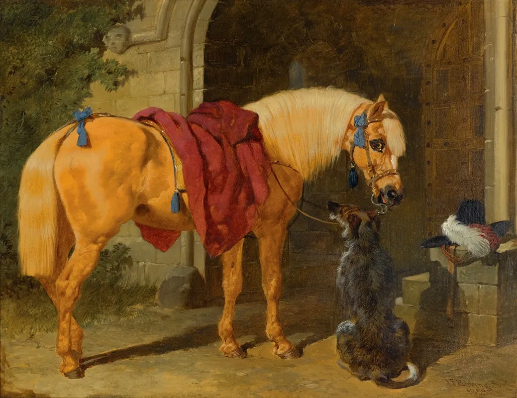 The Cavaliers Charger Wall Art by John Frederick Herring Snr. - High-Resolution Digital Print