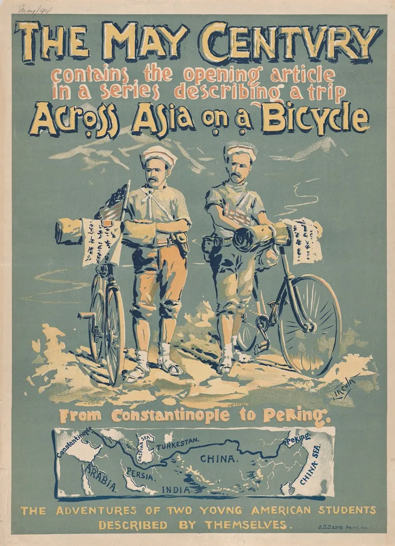 The Century Across Asia On A Bicycle May Wall Art by A.W.B. Lincoln - High-Resolution Digital Print