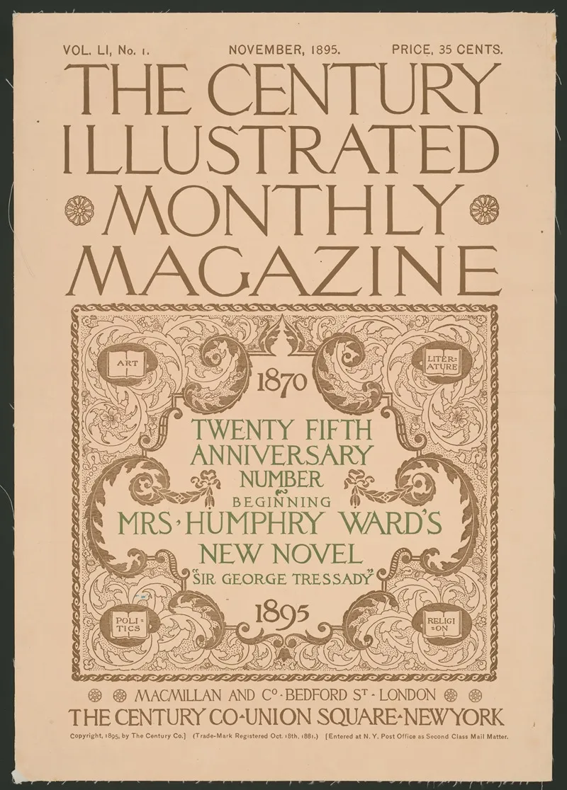 The Century Illustrated Monthly Magazine Twenty Fifth Anniversary Number Wall Art by Anonymous - High-Resolution Digital Print