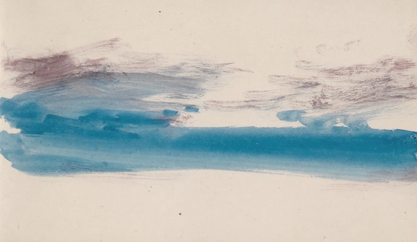 The Channel Sketchbook 14 Wall Art by Joseph Mallord William Turner - High-Resolution Digital Print