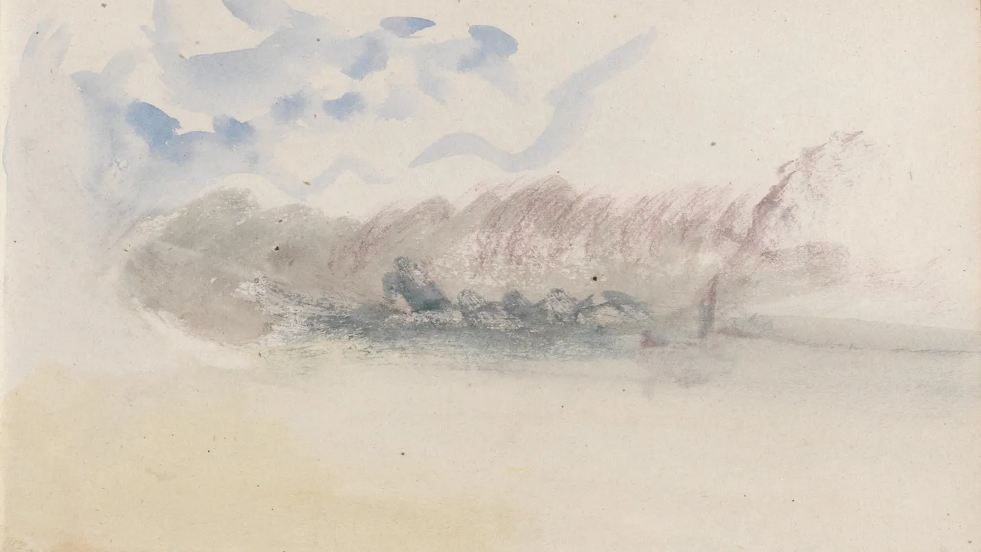 The Channel Sketchbook 40 Wall Art by Joseph Mallord William Turner - High-Resolution Digital Print