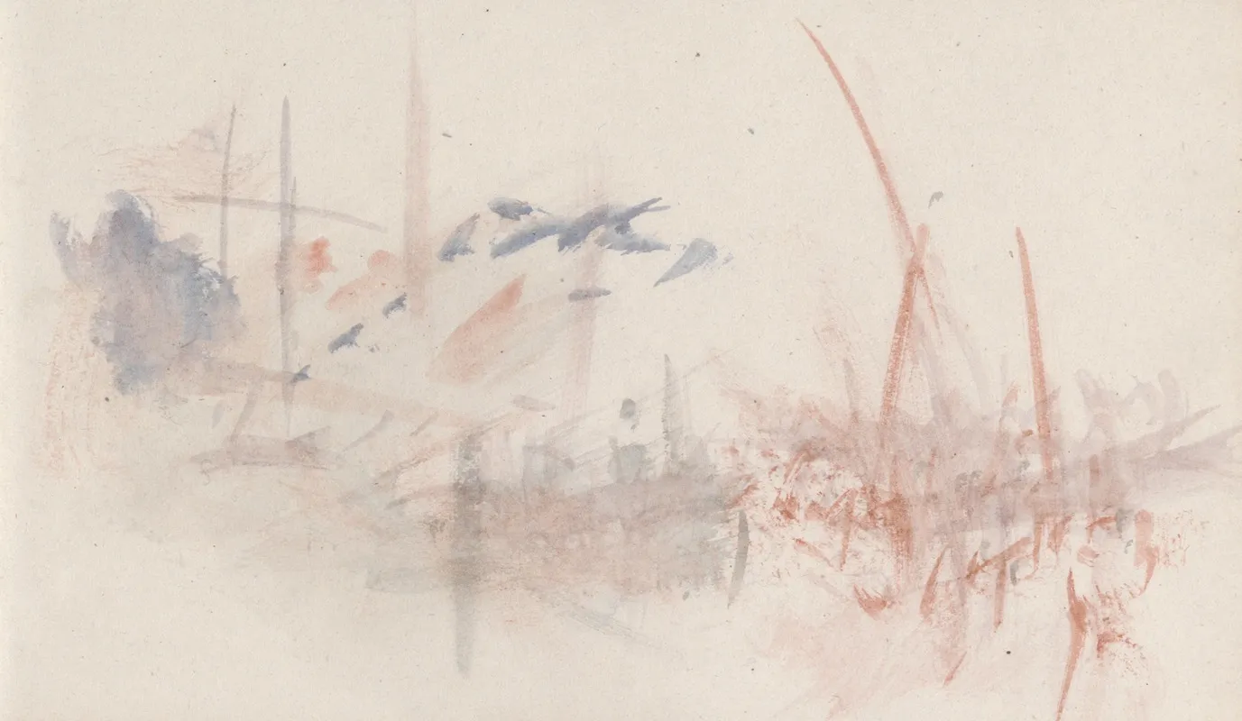 The Channel Sketchbook 43 Wall Art by Joseph Mallord William Turner - High-Resolution Digital Print