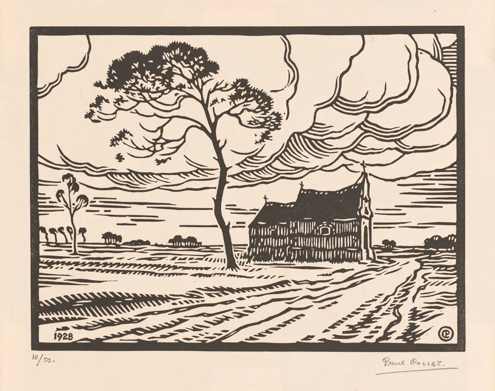 The Chapel At The Pine Tree Wall Art by Paul Collet - High-Resolution Digital Print
