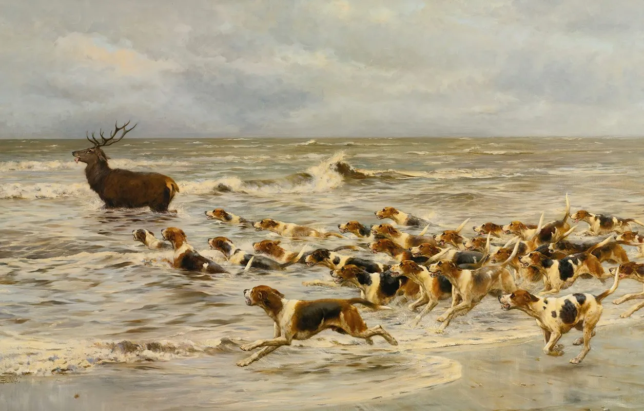 The Chase 4 Wall Art by Thomas Blinks - High-Resolution Digital Print