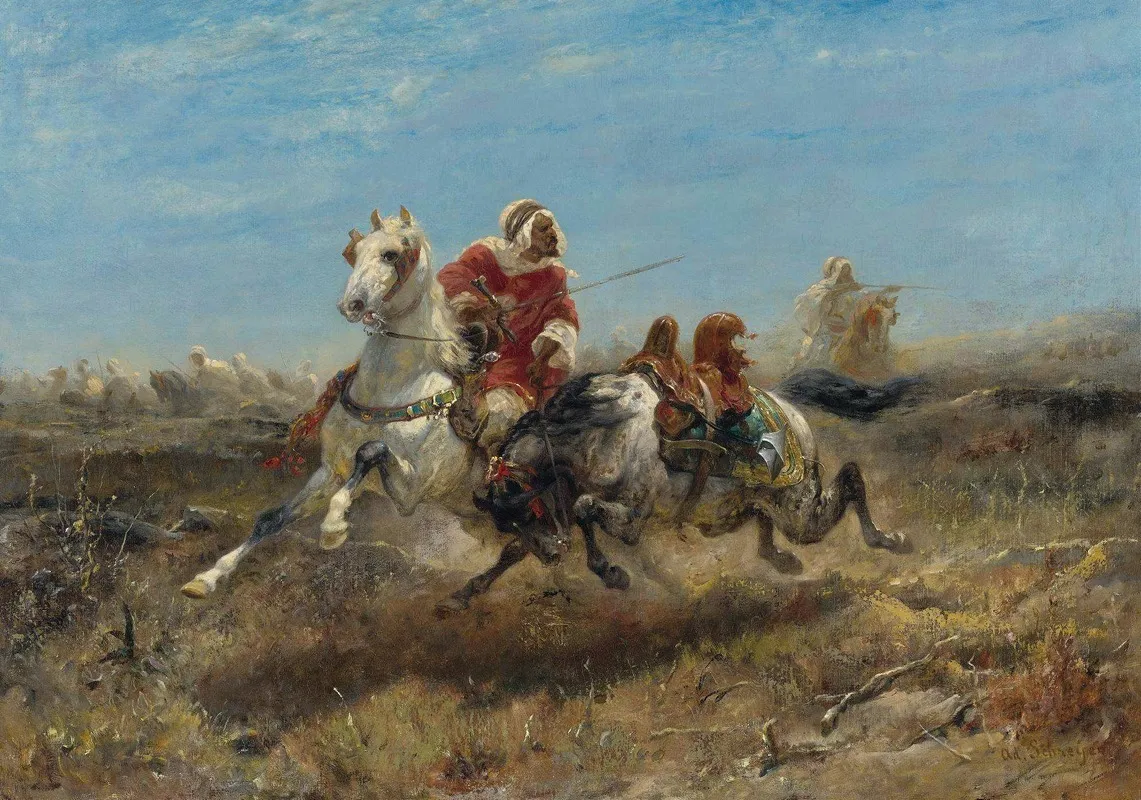 The Chase Wall Art by Adolf Schreyer - High-Resolution Digital Print
