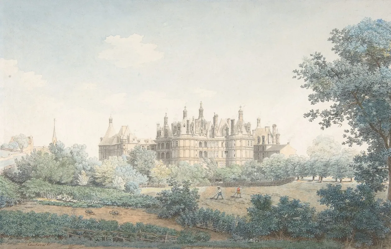 The Chateau Of Chambord Seen From The Southwest