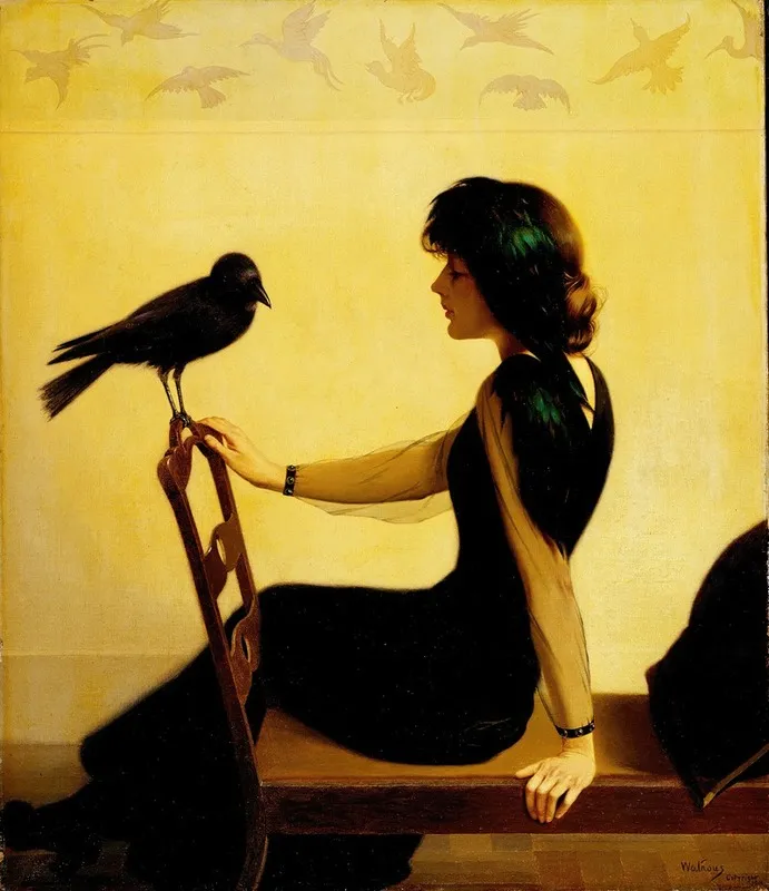 The Chatterers Wall Art by Harry Willson Watrous - High-Resolution Digital Print