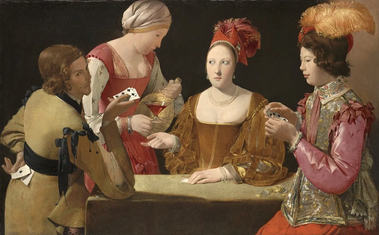 The Cheat With The Ace Of Clubs Wall Art by Georges de La Tour - High-Resolution Digital Print