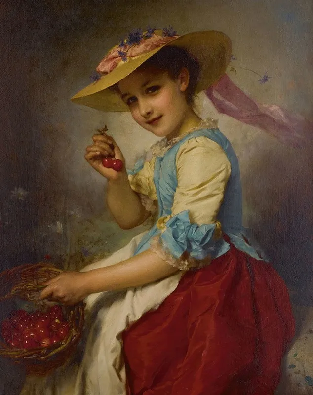 The Cherry Girl Wall Art by Etienne Adolphe Piot - High-Resolution Digital Print