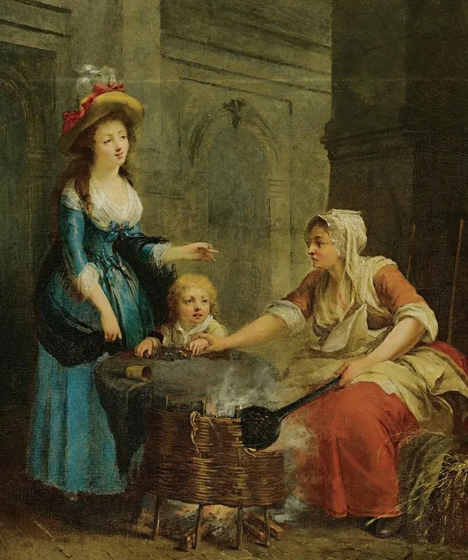 The Chesnut Seller Wall Art by Jean-Baptiste Charpentier - High-Resolution Digital Print