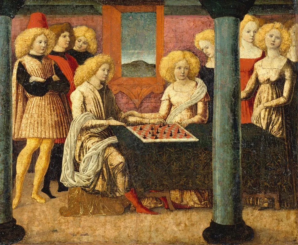 The Chess Players 5 Wall Art by Liberale da Verona - High-Resolution Digital Print