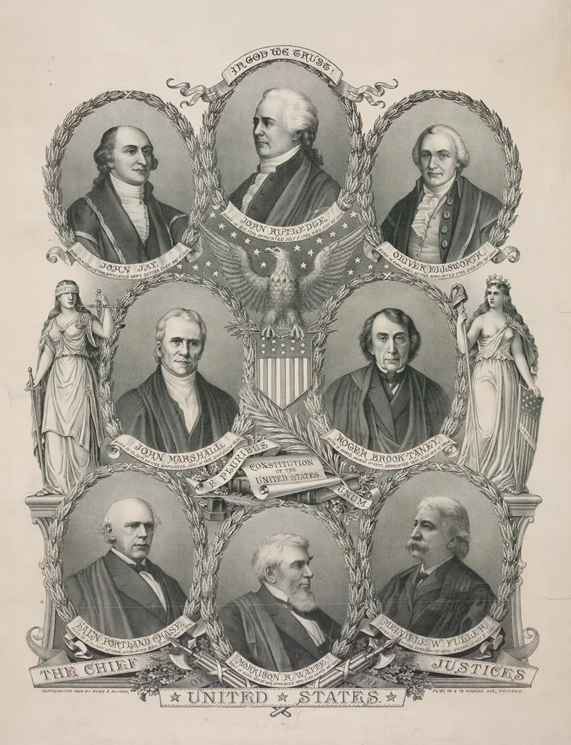 The Chief Justices Of The United States Wall Art by Kurz &amp; Allison - High-Resolution Digital Print