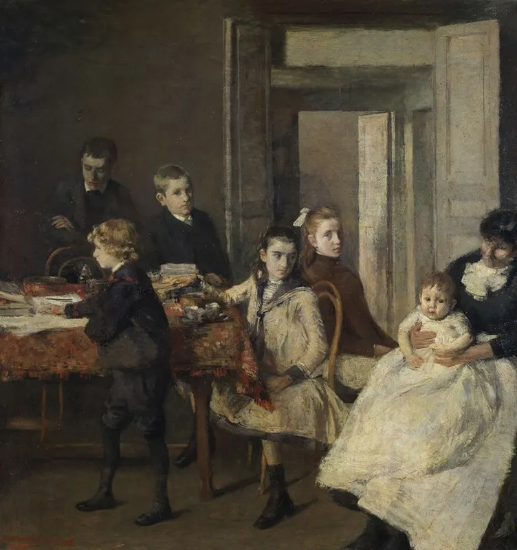 The Children Of Francois Van Rysselberghe