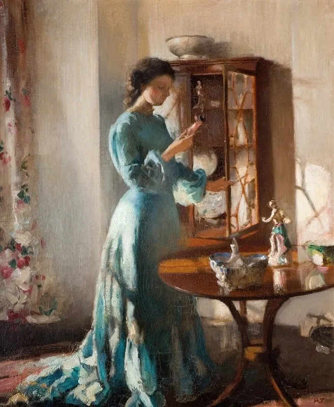 The China Cabinet Wall Art by Henry Tonks - High-Resolution Digital Print