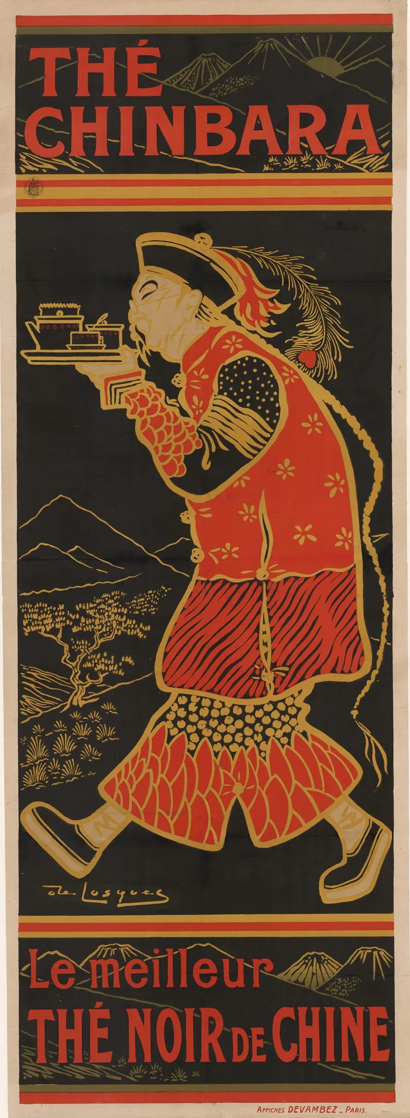 The Chinbara Le Meilleur The Noir De Chine Wall Art by Daniel de Losques - High-Resolution Digital Print