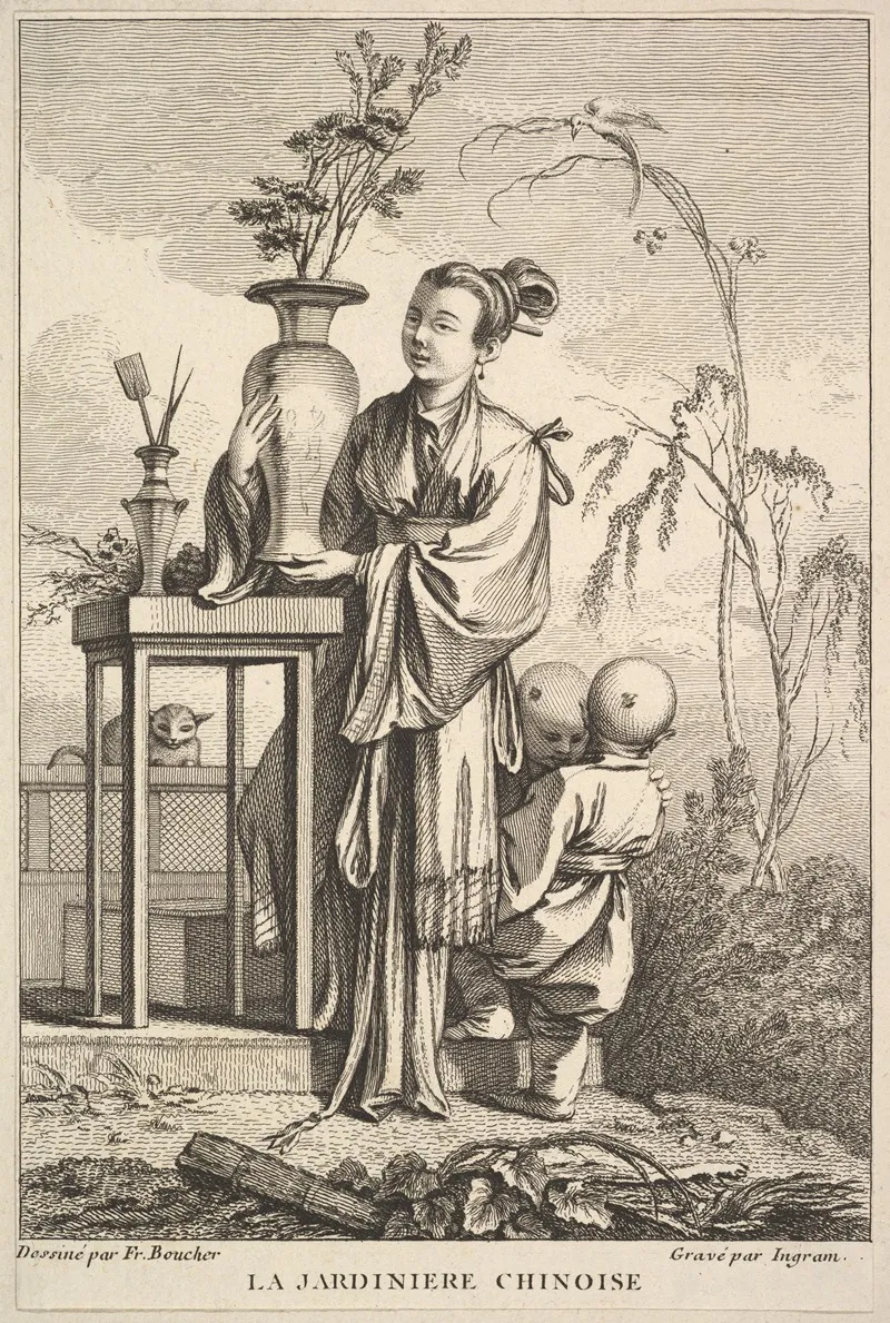 The Chinese Gardener After Francois Boucher