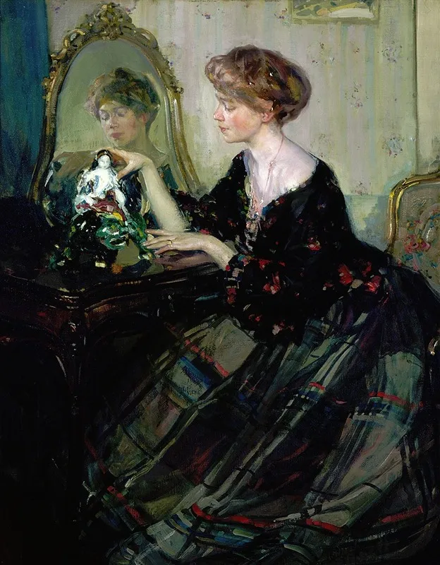 The Chinese Statuette Wall Art by Richard E. Miller - High-Resolution Digital Print