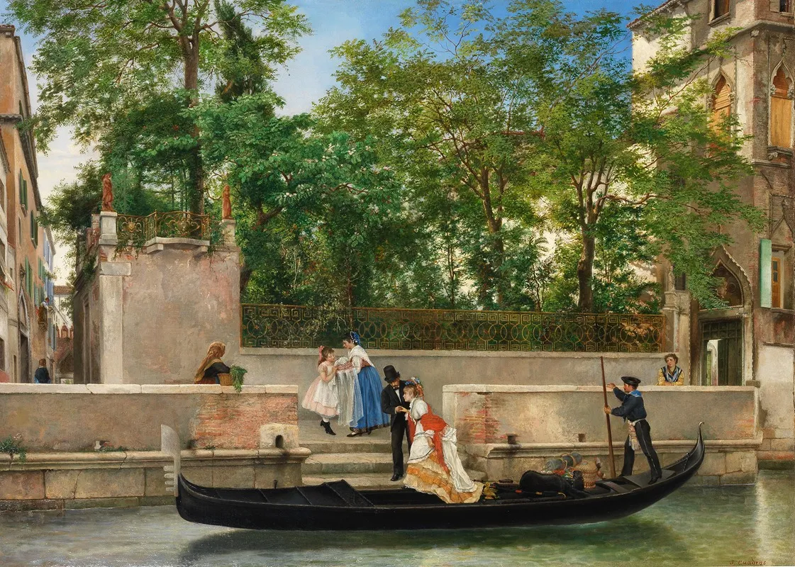 The Christening Party Wall Art by Joaquín Cuadras - High-Resolution Digital Print