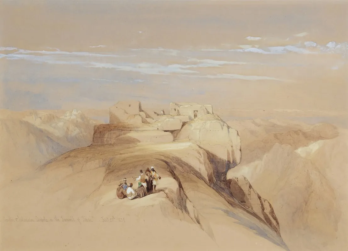 The Christian And Mohammedan Chapels On The Summit Of Sinai