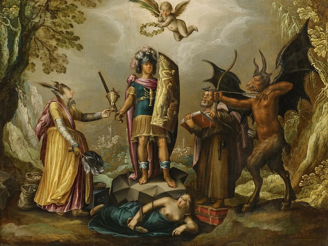 The Christian Soldier Wall Art by Circle of David Vinckboons - High-Resolution Digital Print