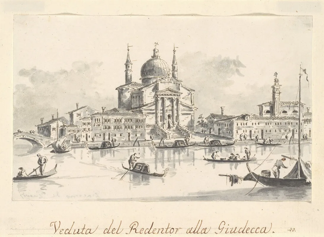 The Church Of The Redentore From The Giudecca Canal