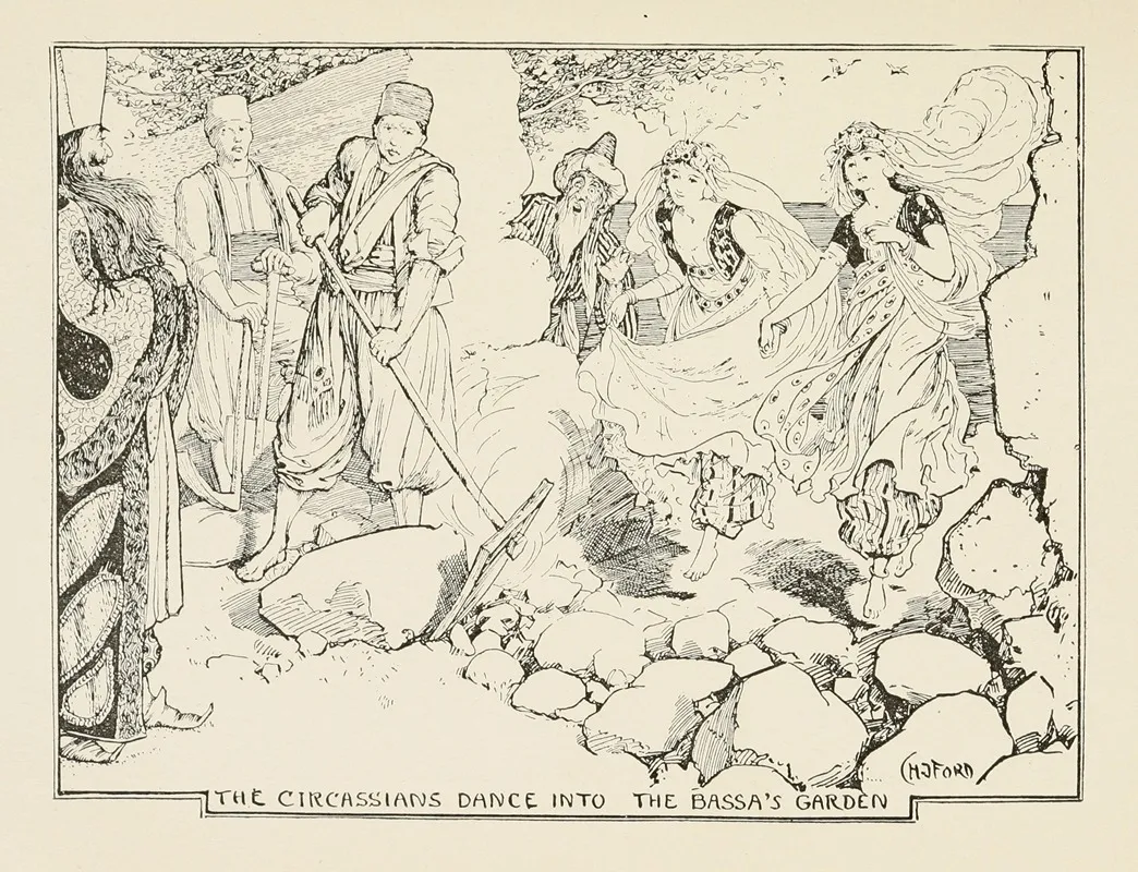 The Circassians Dance Into The Bassas Garden