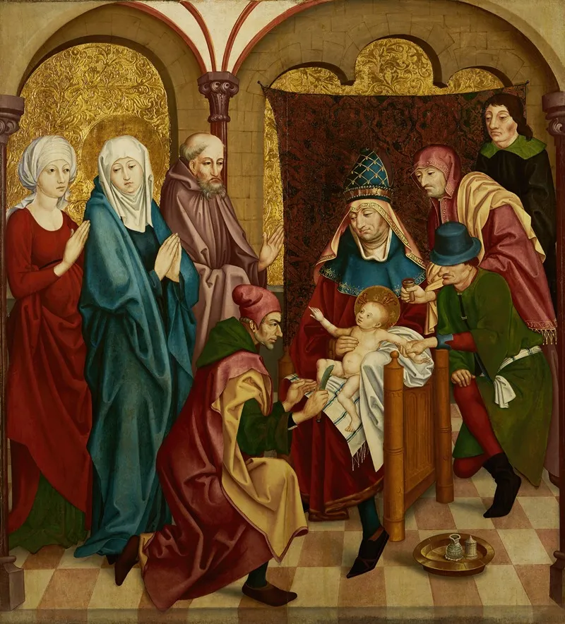 The Circumcision 15 Wall Art by Meister des Hohenlandenberger Altars - High-Resolution Digital Print