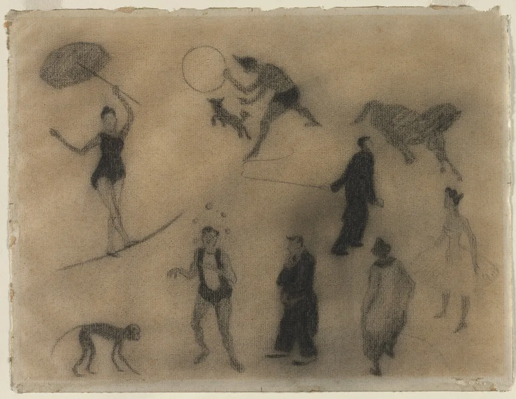 The Circus 5 Wall Art by Henri-Gabriel Ibels - High-Resolution Digital Print