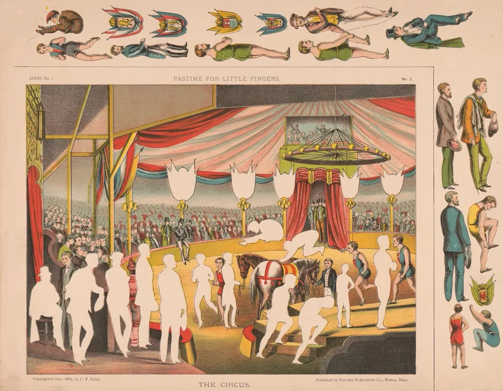 The Circus 6 Wall Art by Pastime Publishing Co. - High-Resolution Digital Print