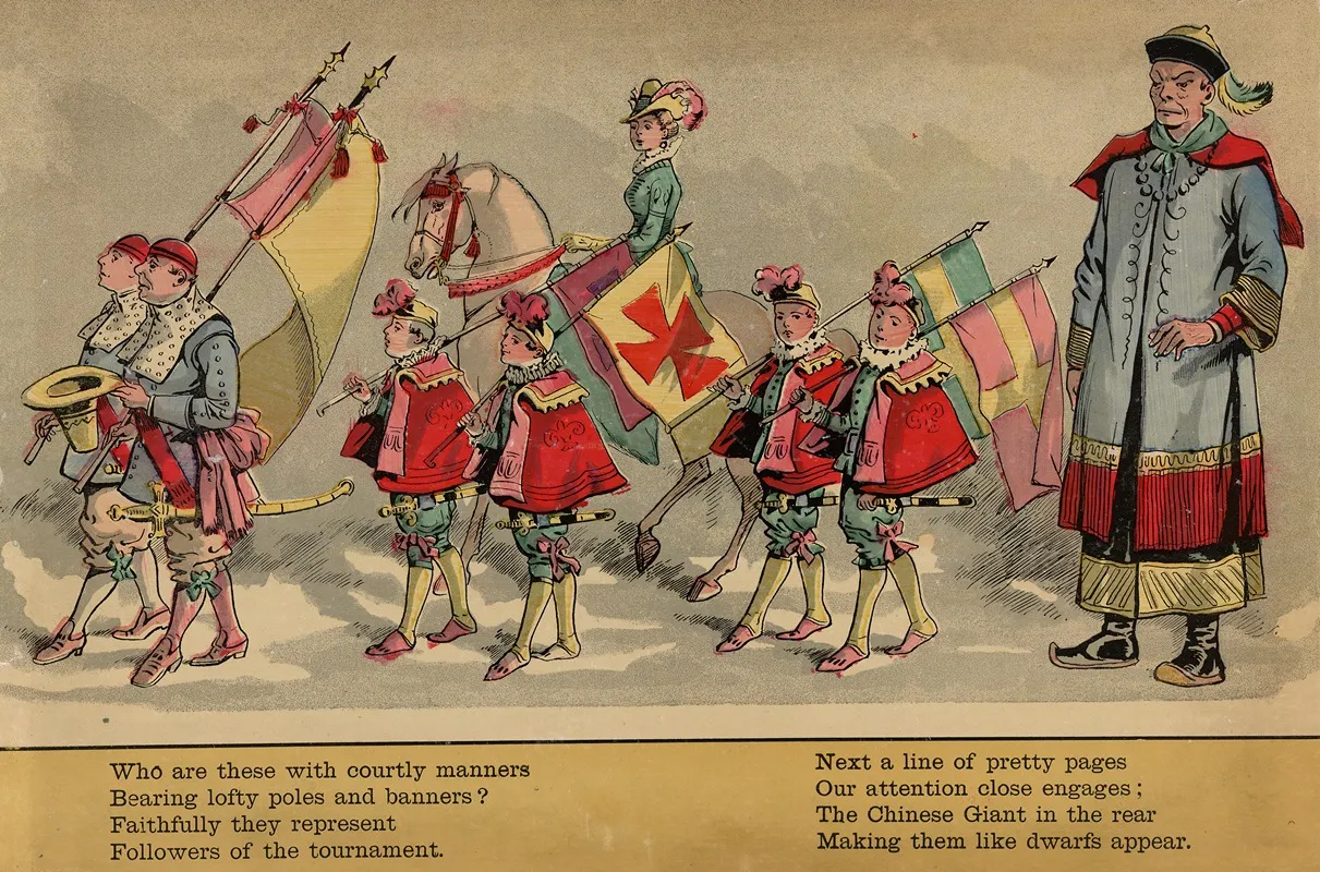 The Circus Procession Pl 10 Wall Art by McLoughlin Bros - High-Resolution Digital Print