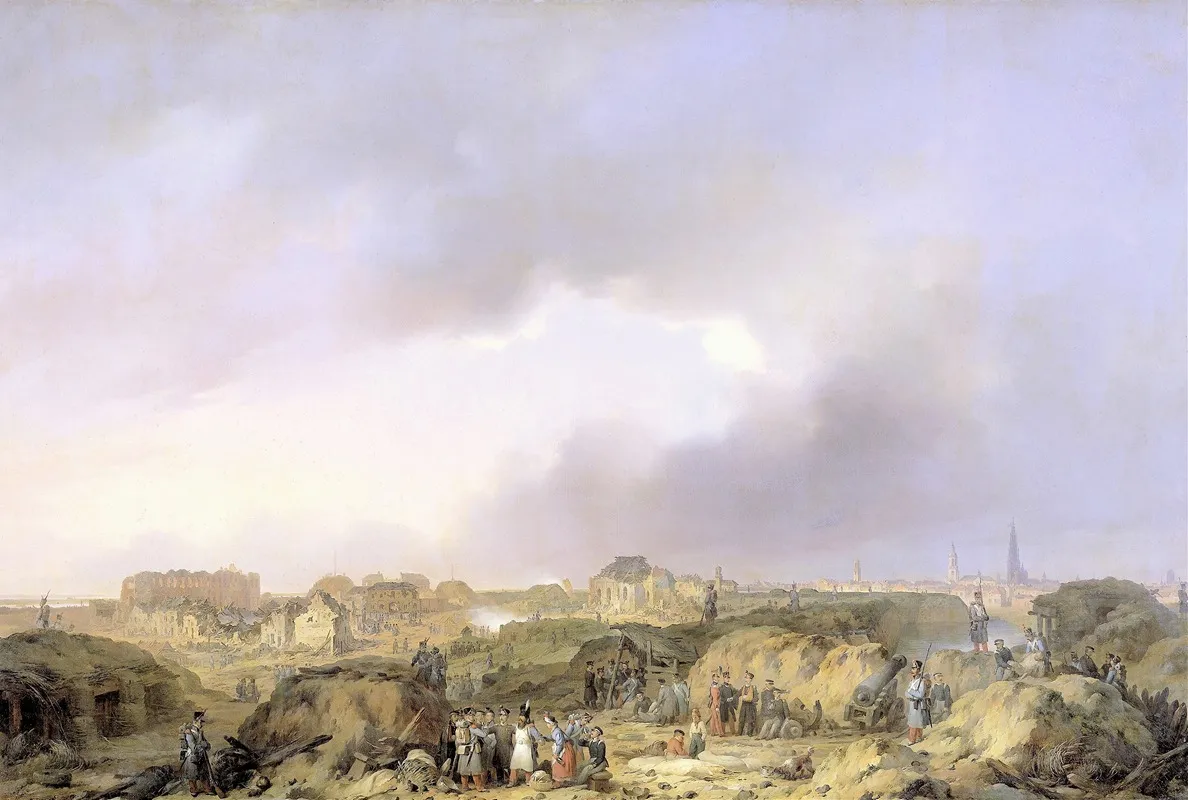 The Citadel Of Antwerp Shortly After The Siege Of 19 November 23 December 1832 And The Surrender Of The Dutch Garisson To The French Wall Art by Ferdinand de Braekeleer - High-Resolution Digital Print