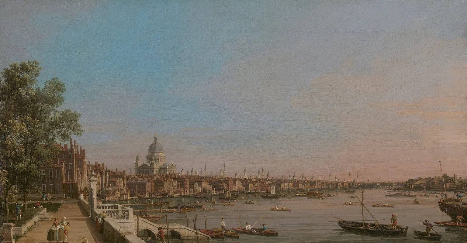 The City From Near The Terrace Of Somerset House
