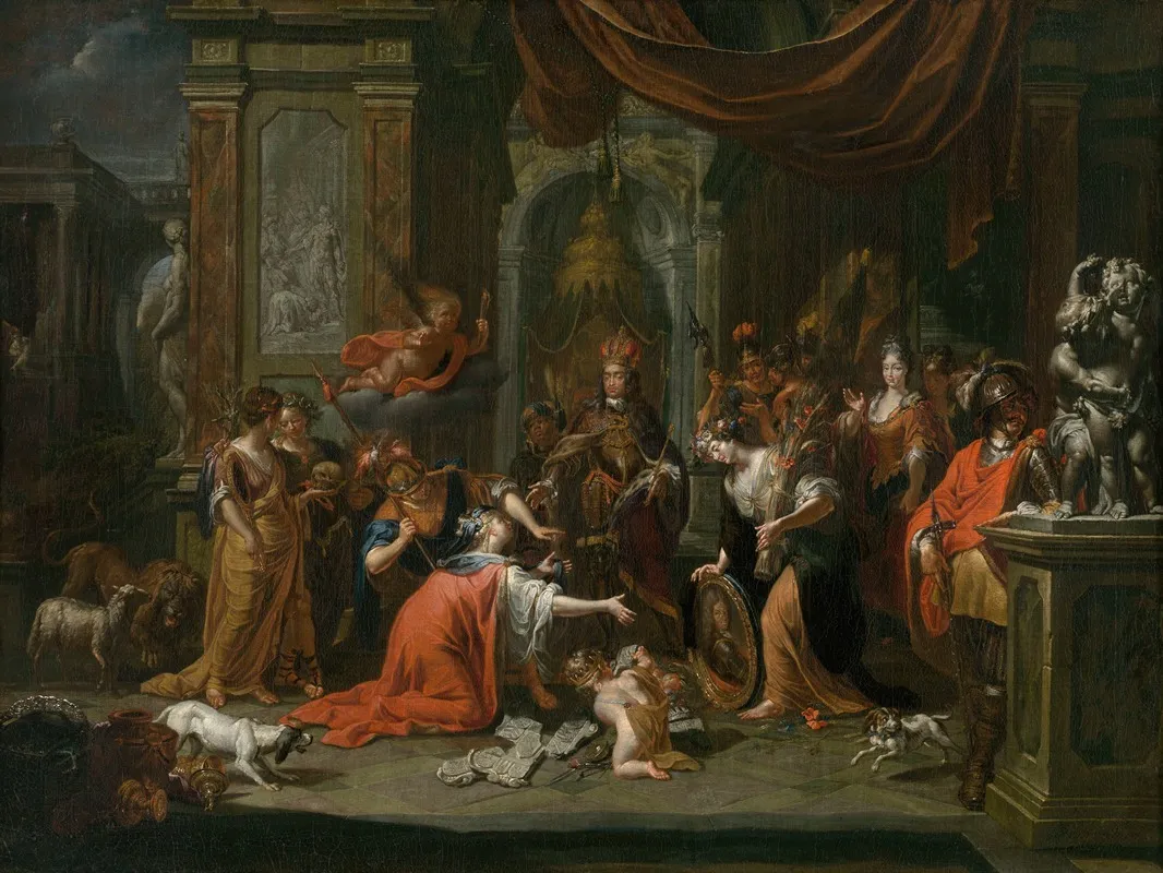 The City Of Antwerp Honours The Austrian Dynasty Wall Art by Jacques Ignatius de Roore - High-Resolution Digital Print