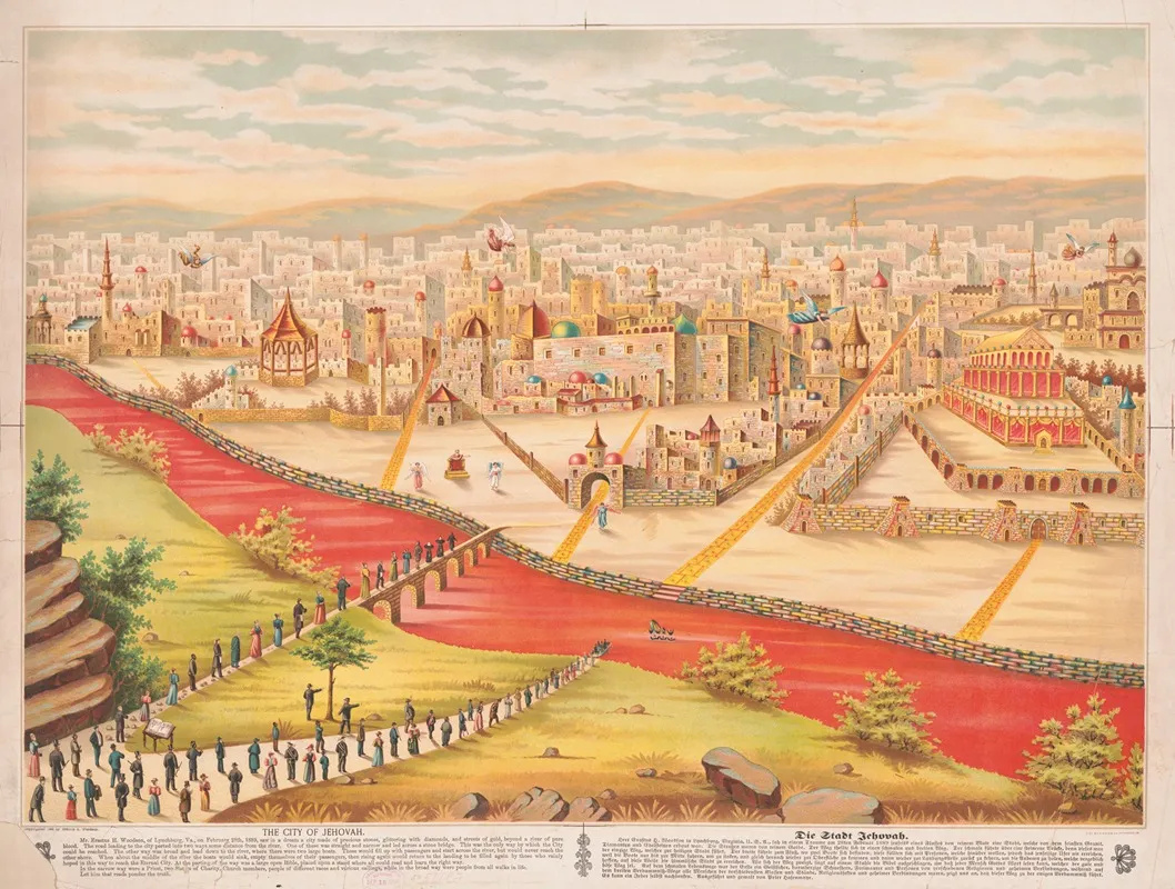 The City Of Jehovah 2 Wall Art by Erastus H. Woodson - High-Resolution Digital Print