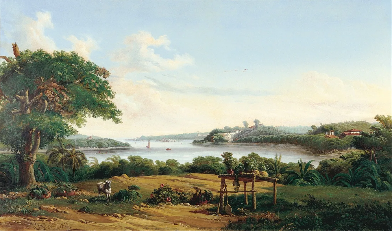 The City Outskirts Wall Art by Joseph Léon Righini - High-Resolution Digital Print