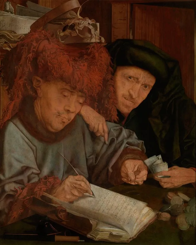 The City Tax Collector Wall Art by Marinus Van Reymerswale - High-Resolution Digital Print