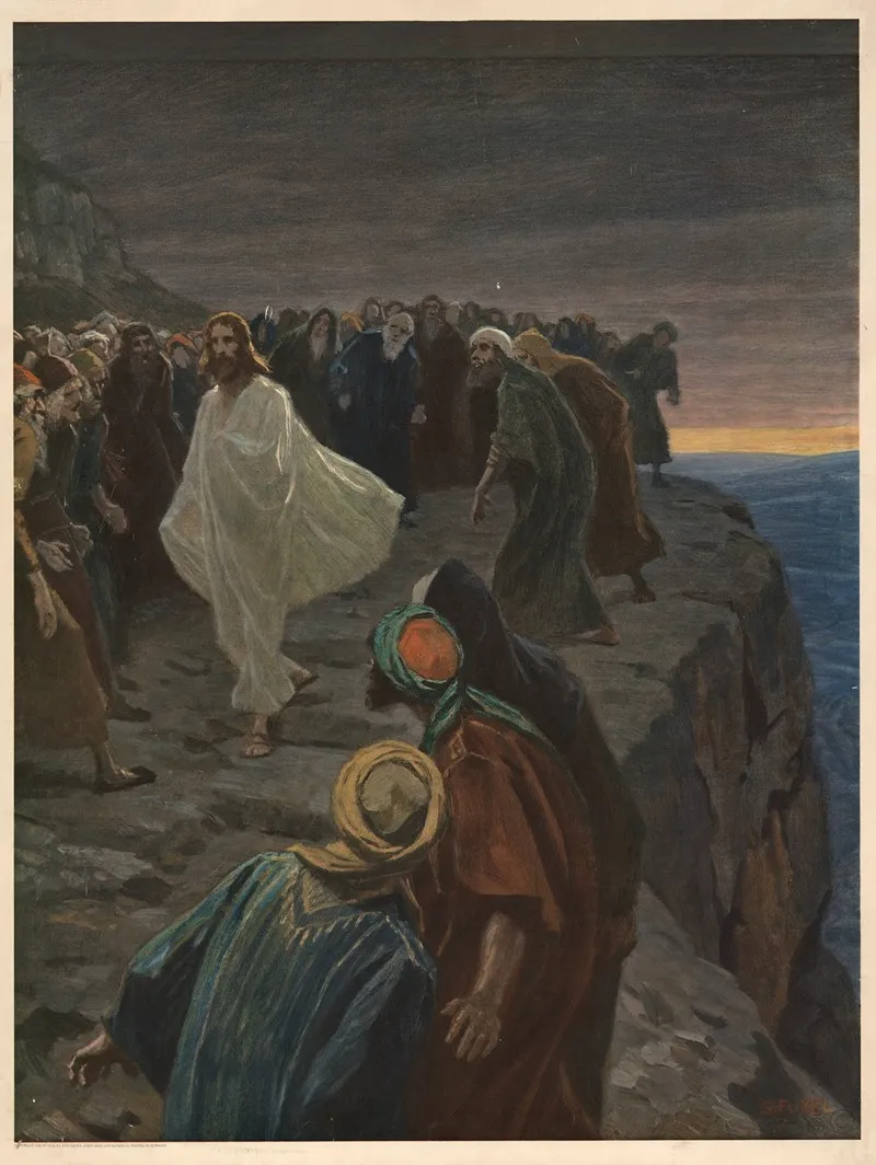The Cliff In Nazareth Wall Art by Gebhard Fugel - High-Resolution Digital Print