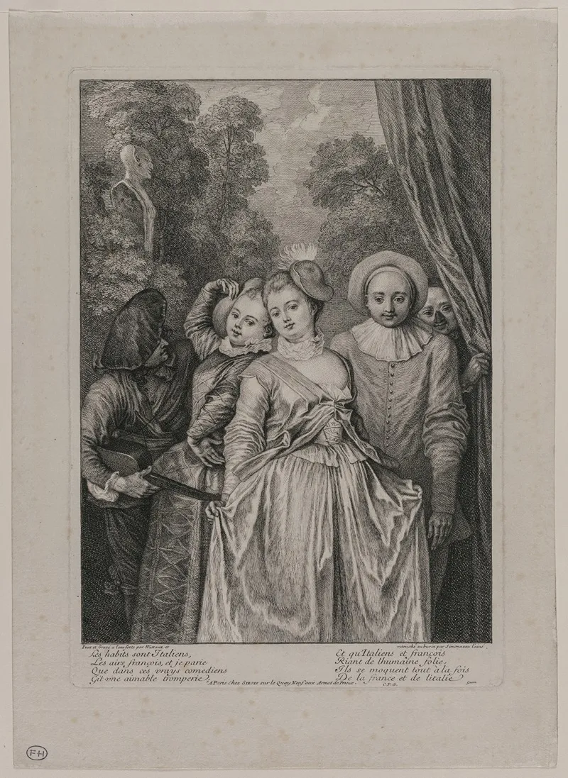 The Clothes Are Italian 2 Wall Art by Jean-Antoine Watteau - High-Resolution Digital Print