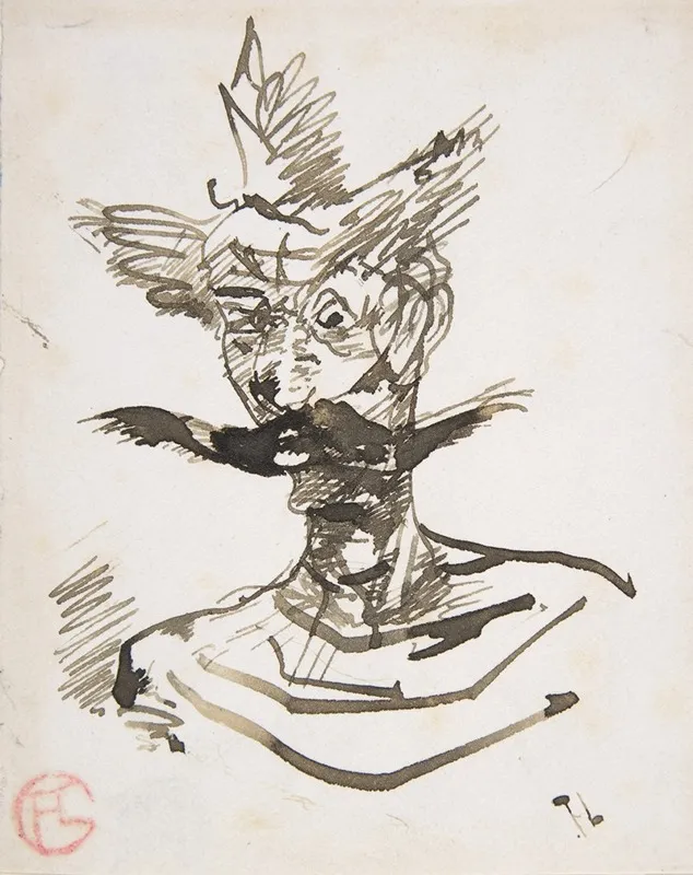 The Clown M Joret Wall Art by Henri de Toulouse-Lautrec - High-Resolution Digital Print