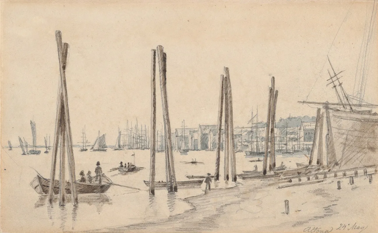 The Coastline Of Altona Seen From The East