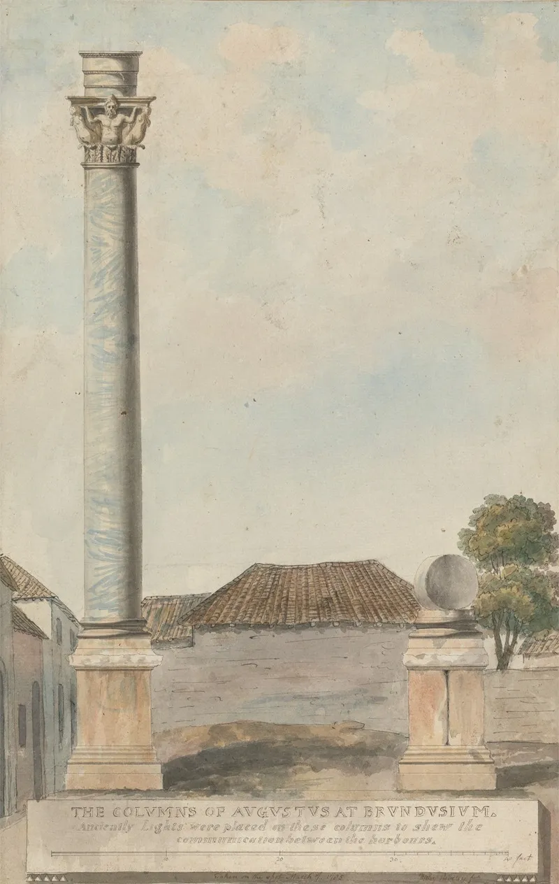 The Columns Of Augustus At Brundisium