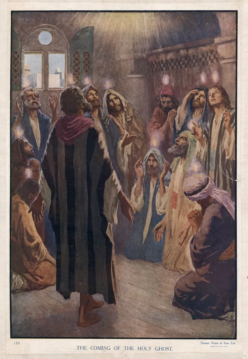The Coming Of The Holy Ghost Wall Art by William Henry Margetson - High-Resolution Digital Print
