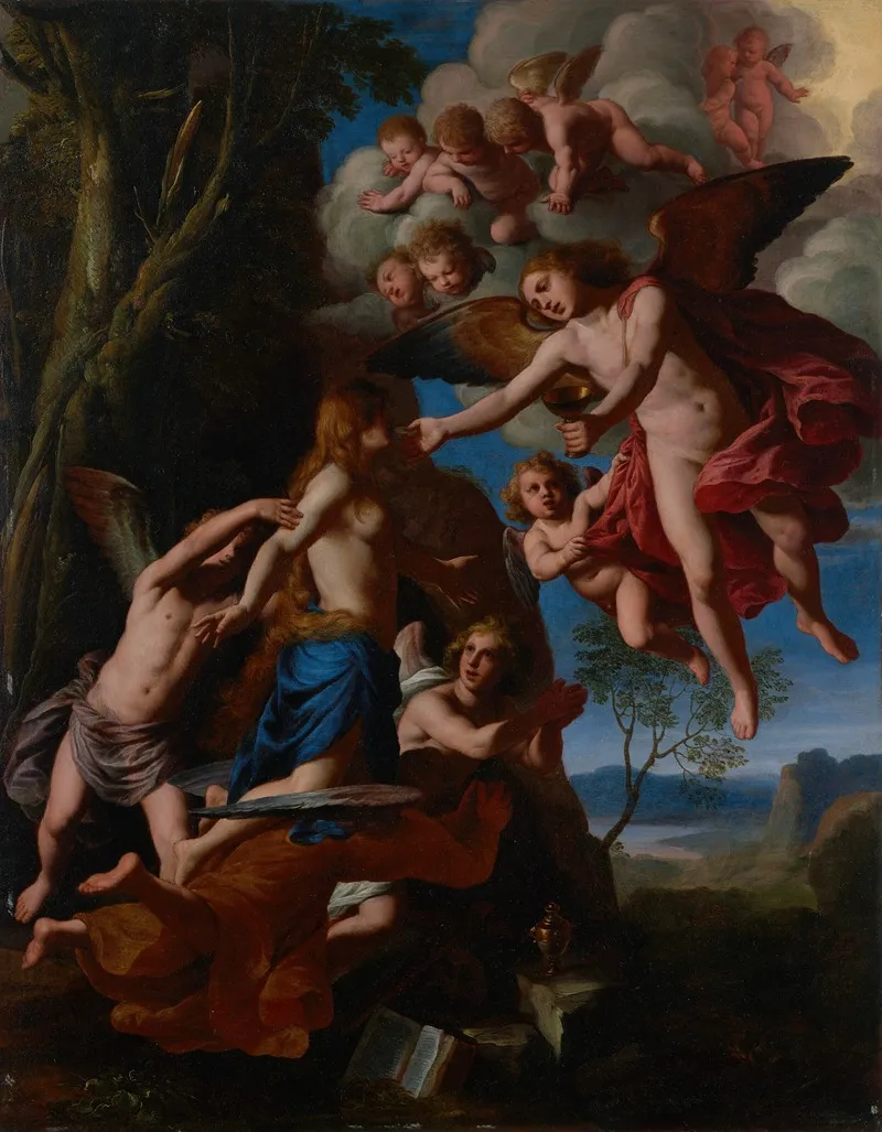 The Communion Of The Magdalene Wall Art by Alessandro Turchi - High-Resolution Digital Print