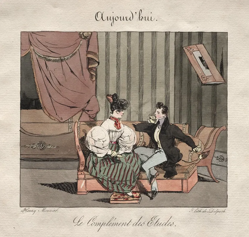 The Complement Of The Students Wall Art by Henry Bonaventure Monnier - High-Resolution Digital Print