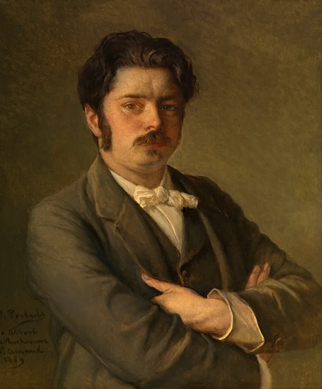 The Composer Albert De Vleeshouwer Wall Art by Jean François Portaels - High-Resolution Digital Print