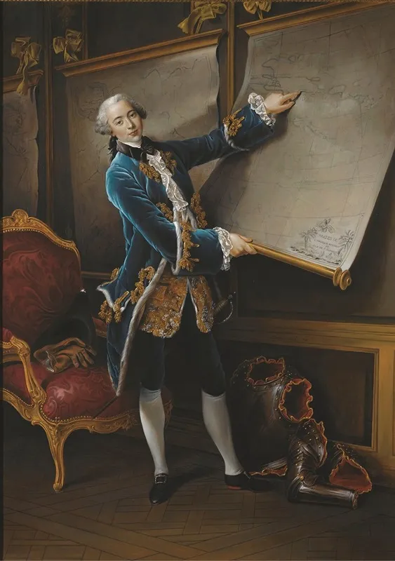The Comte De Vaudreuil 1740 1817 Aged 18 Wall Art by Barrington Bramley - High-Resolution Digital Print