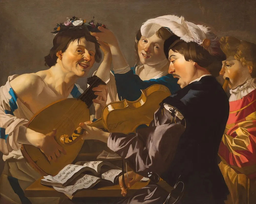 The Concert 3 Wall Art by Dirck Van Baburen - High-Resolution Digital Print
