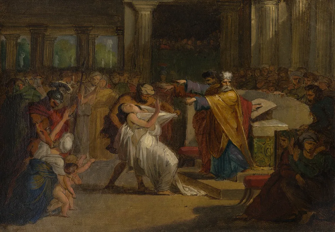 The Condemnation Of Rhea Silvia By Amulius 2 Wall Art by Guillaume-Guillon Lethière - High-Resolution Digital Print