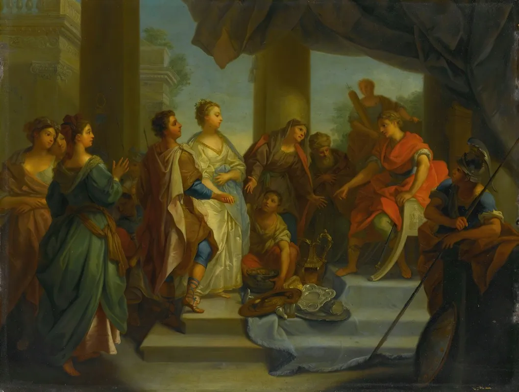 The Continence Of Scipio 16 Wall Art by Johann Rudolf Byss - High-Resolution Digital Print