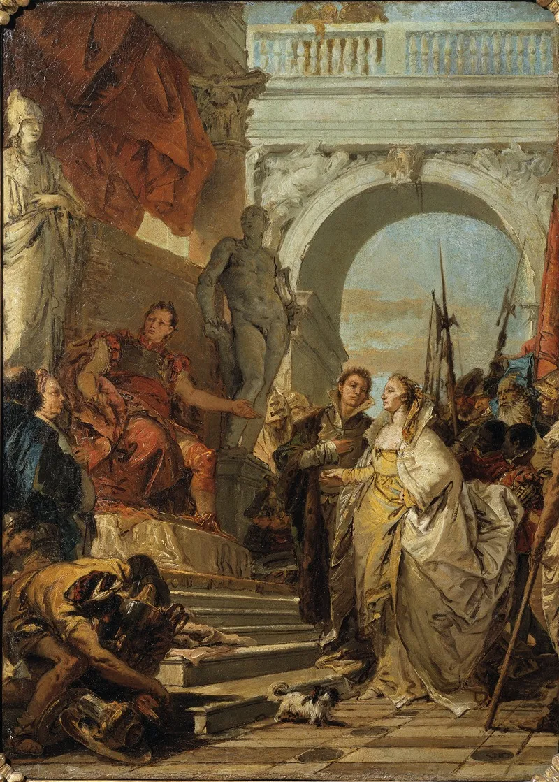 The Continence Of Scipio 2 Wall Art by Giovanni Battista Tiepolo - High-Resolution Digital Print